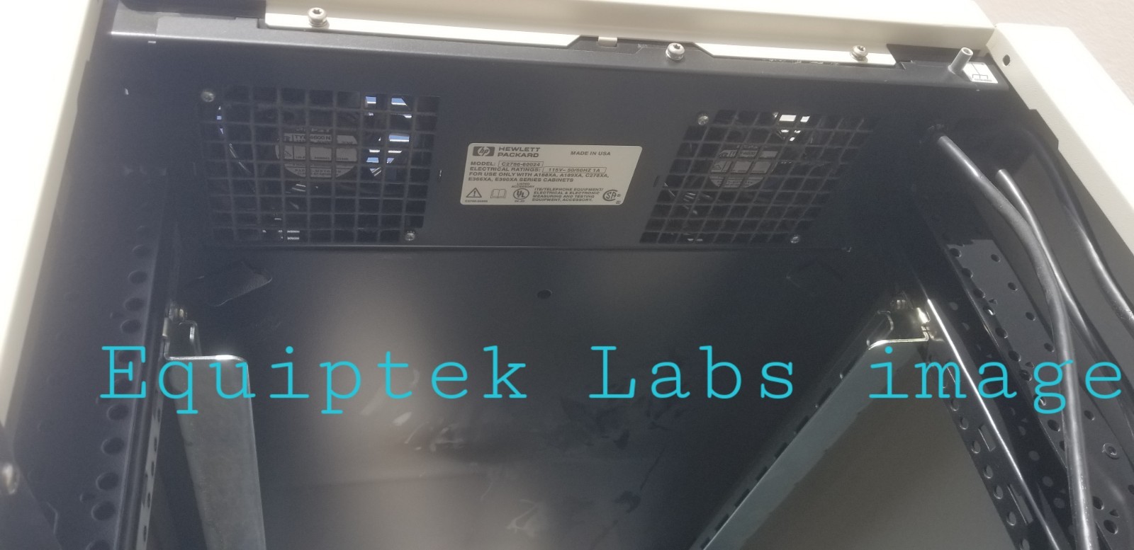 Keysight Agilent HP 19″ Equipment Server Rack 41U 6 FT outlets & fans HP E3662A