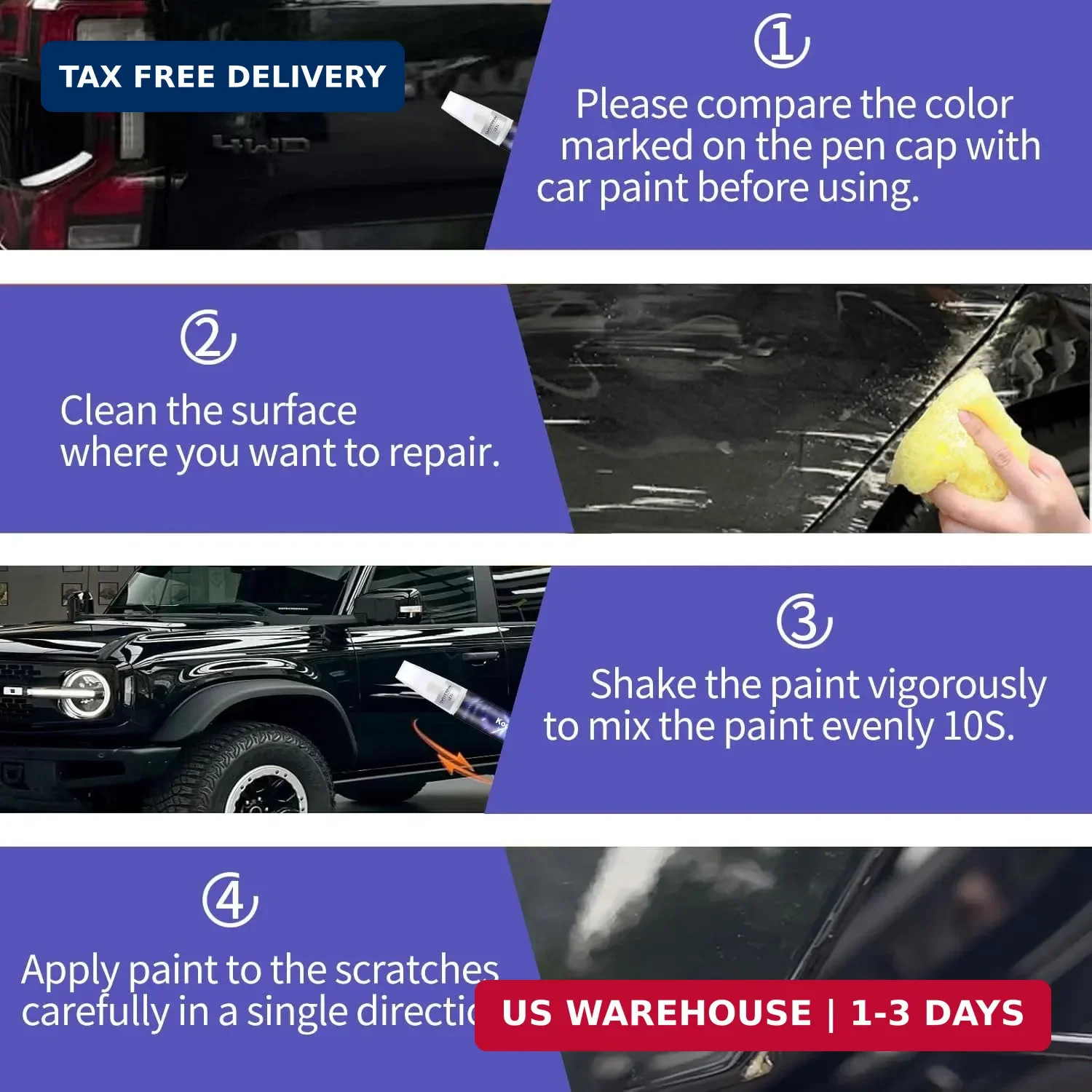 Ruby Red Metallic Tinted Clearcoat(RR) Touch up Paint Compatible with Ford, Prem