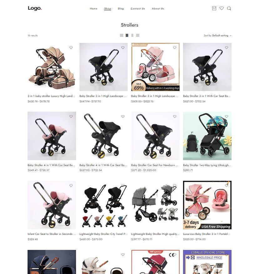Dropshipping Website Ecommerce Business Affiliate, Free Hosting + Products, Baby