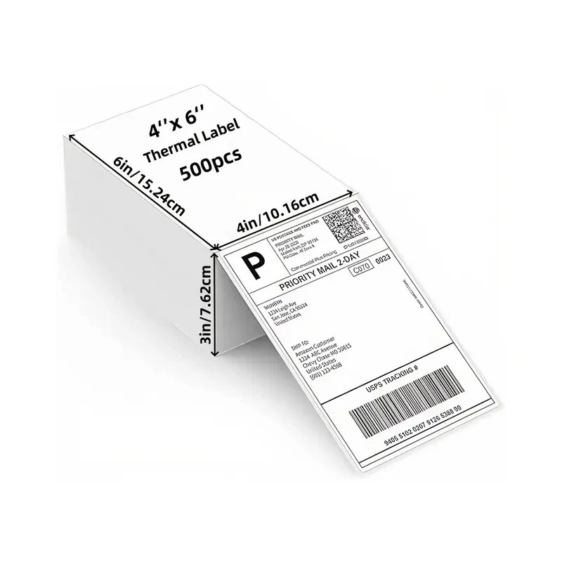 4”x 6” Direct Thermal Shipping Labels Suitable For Warehousing, Transportation