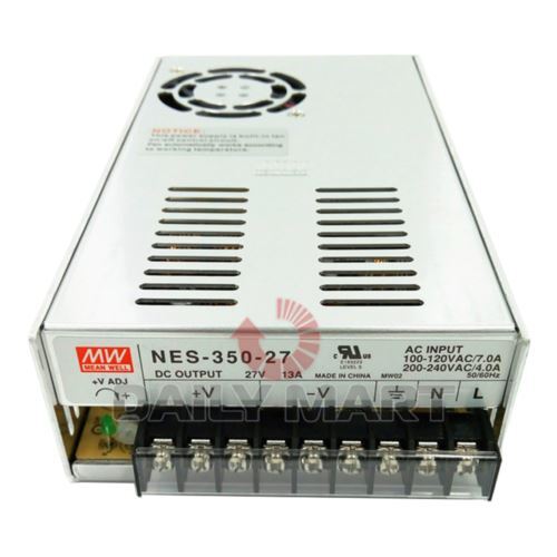 New In Box MEANWELL MW NES-350-27 Switching Power Supply 27V 13A 350W AC/DC