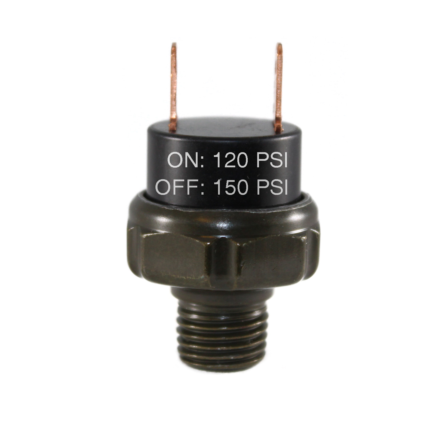 120-150PSI Air Pressure Switch Tank Mount Thread 1/4″ NPT 12V/24V For Train Horn
