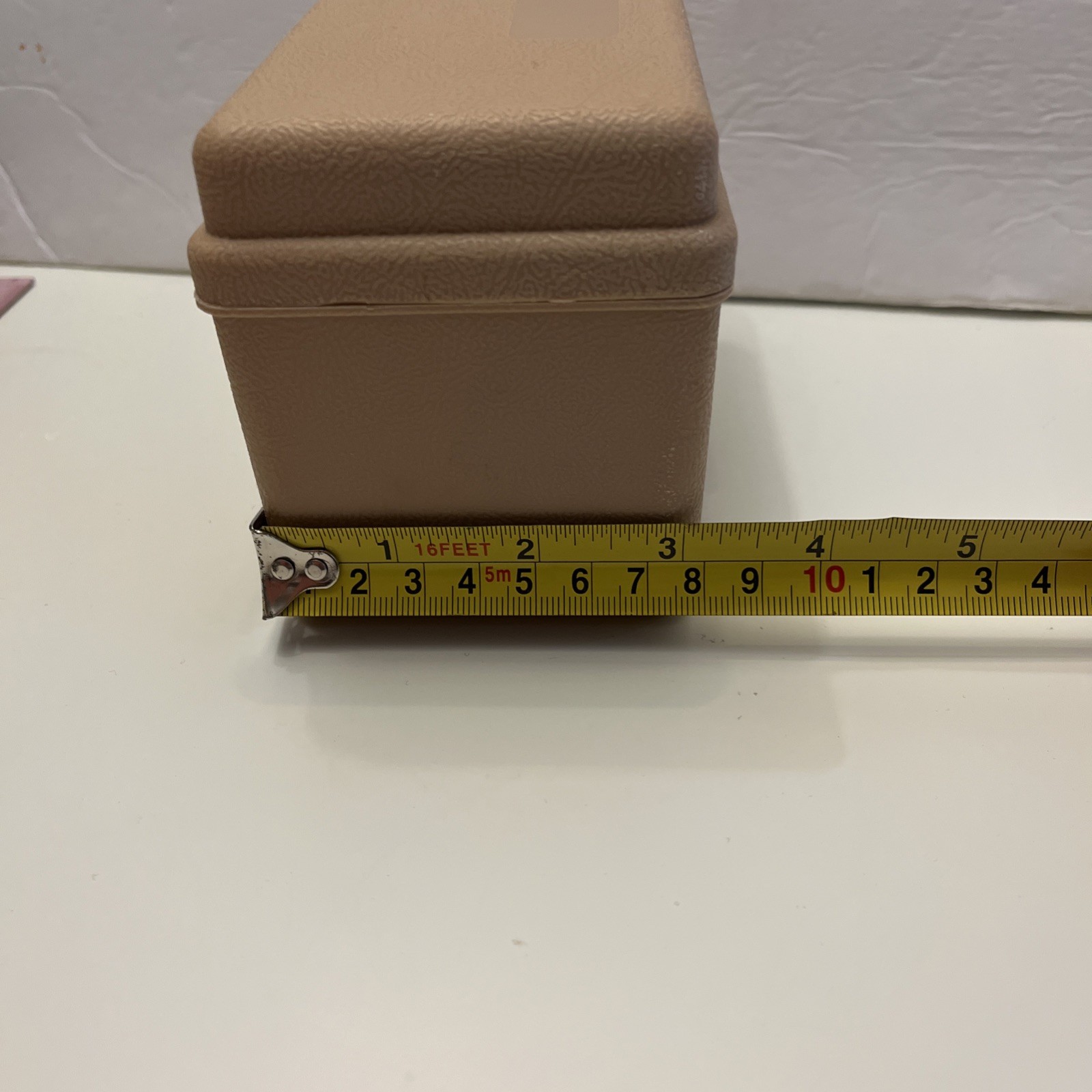 VINTAGE STERLING PLASTICS #528 Index Card Recipe Box Brown