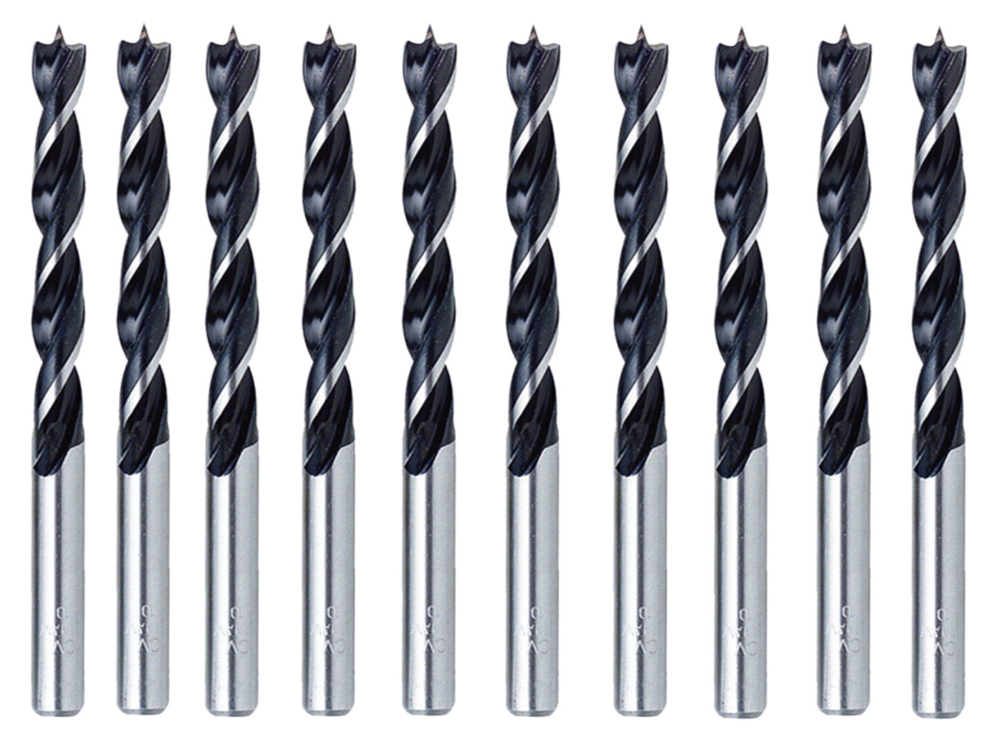 10Pcs 1/8 Inch Wood Brad Point Drill Bit Set Spur Point Woodworking Drill Bits