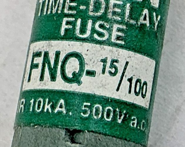 Lot of 7 New Bussmann FNQ-15/100 TRON Time-Delay Fuse 15/100A 500V