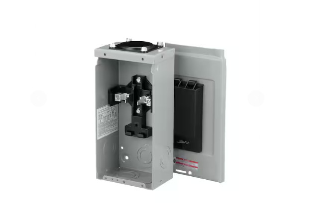 Eaton BR 70 Amp Outdoor 2 Space 4 Circuit Main Lug Loadcenter with Cover