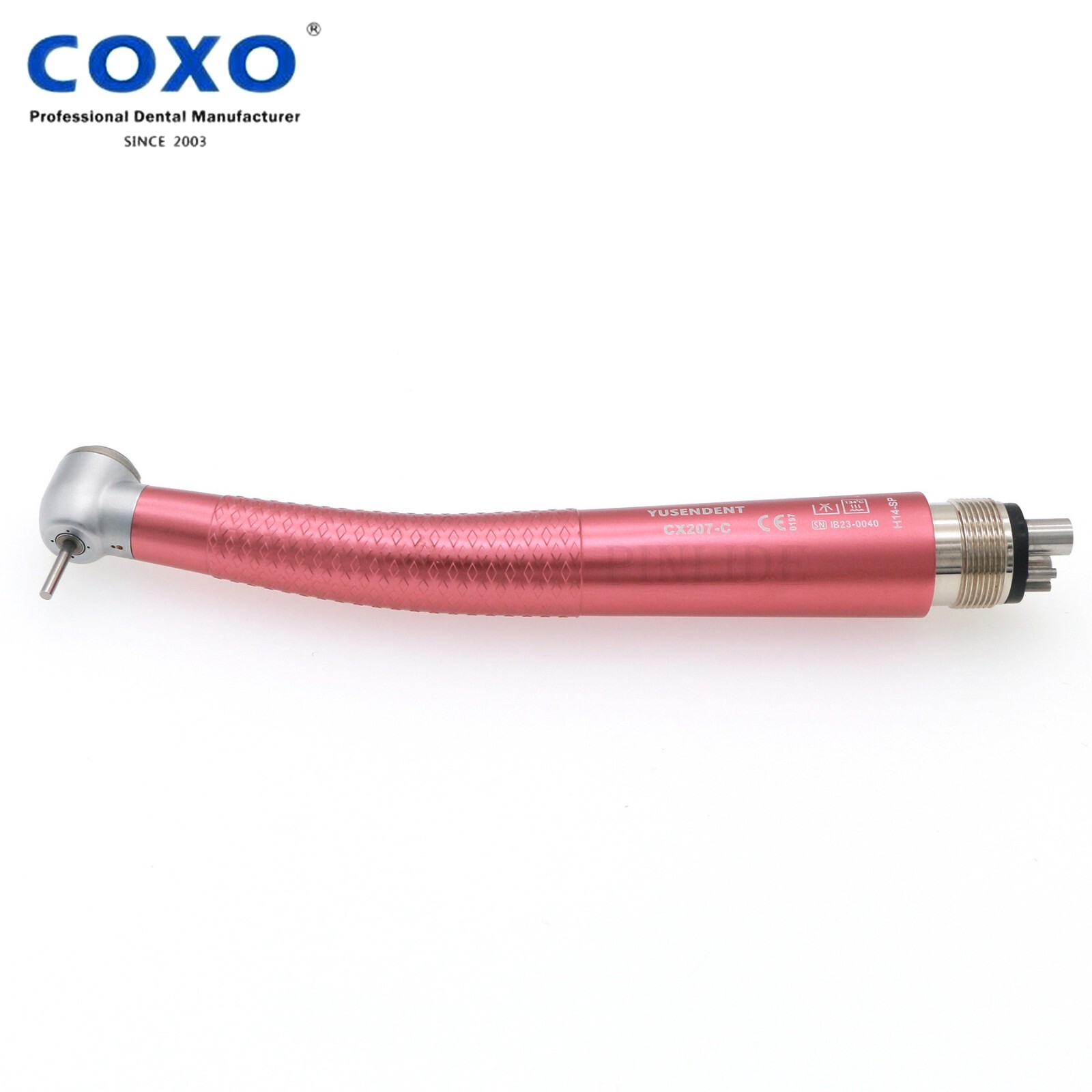 US COXO Dental High Speed Colorful Handpiece CX207-C Air Turbine 4 Holes M4 Blue