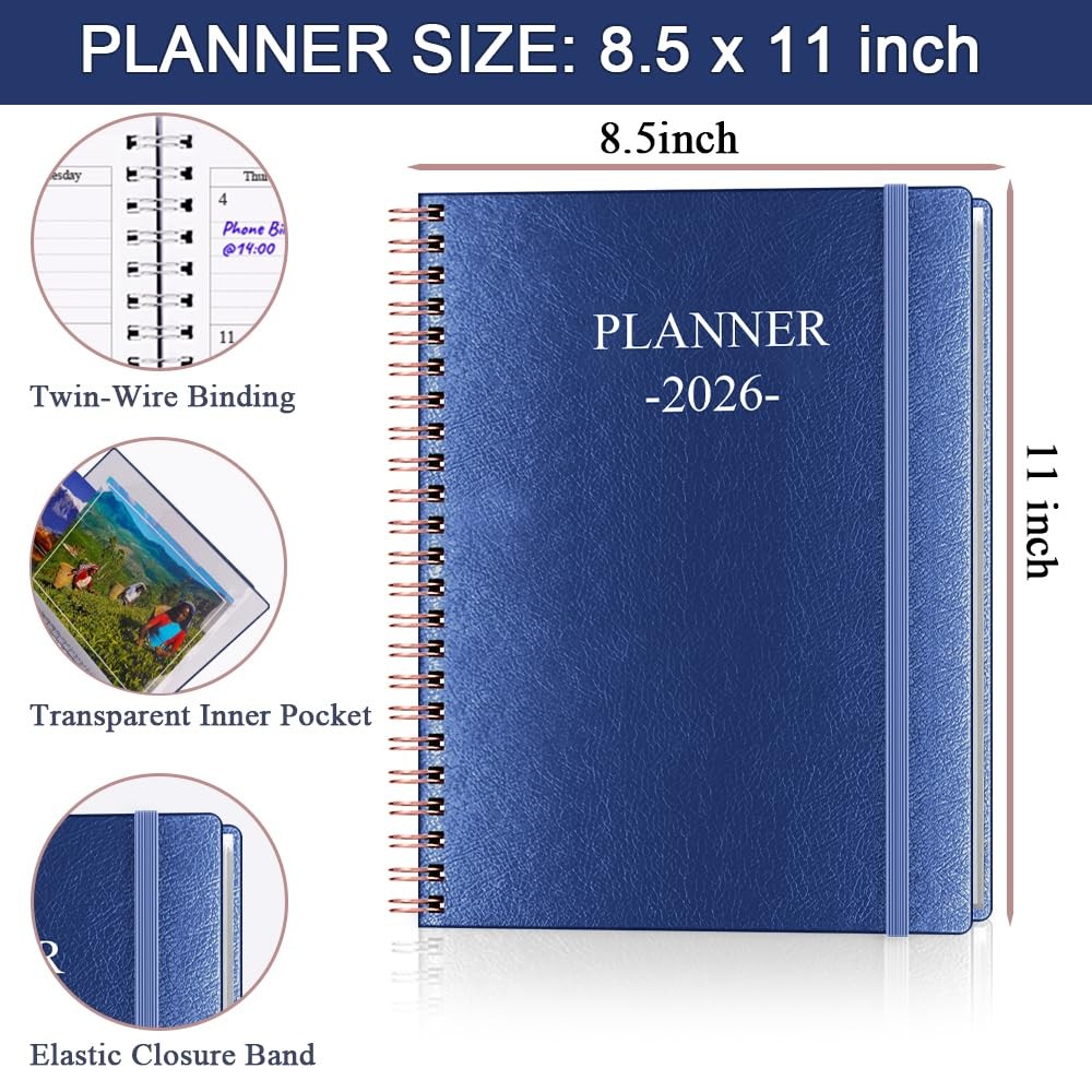 Planner 2026 – Weekly & Monthly Planner Runs from January 2026 to December 20…