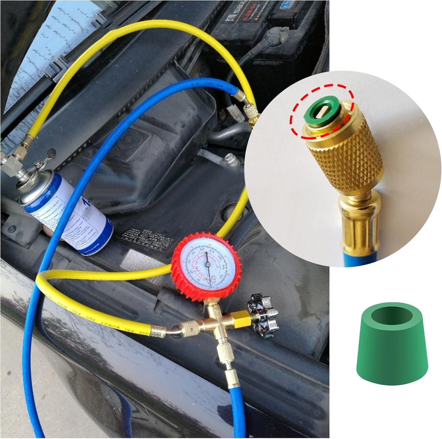 R134A Rubber Gasket Air Conditioning Refrigeration Charging Hose/Manifold Sea…