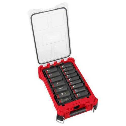 Milwaukee 49-66-6803 SHOCKWAVE Impact Duty™ Socket 1/2” Dr 16PC MM PACKOUT Set