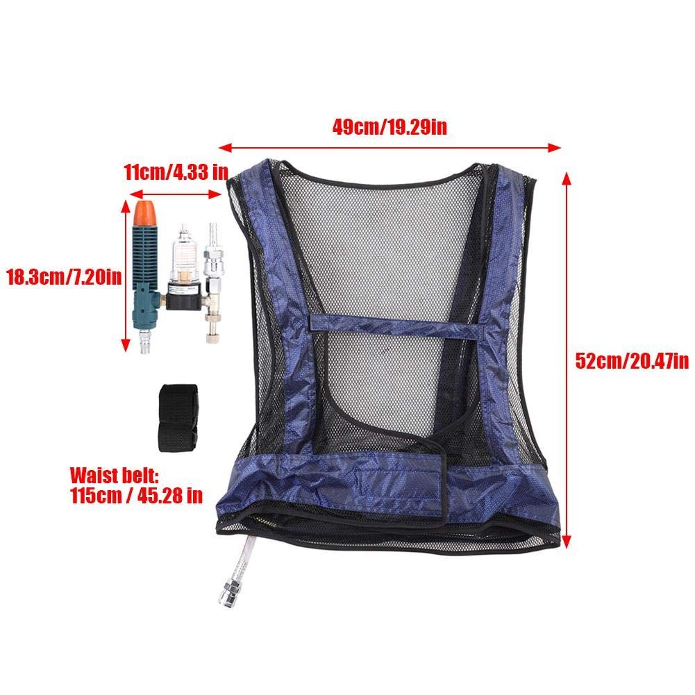 Yosoo Air Conditioner Waistcoat Welding Steel Air Compressed Cooling Vest