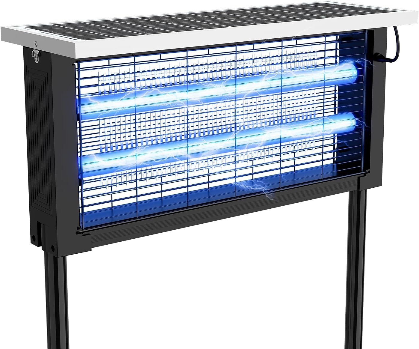 Outdoor Garden Solar Mosquito Lamp 20W – LED Bug Zapper Trap for Yard Patio