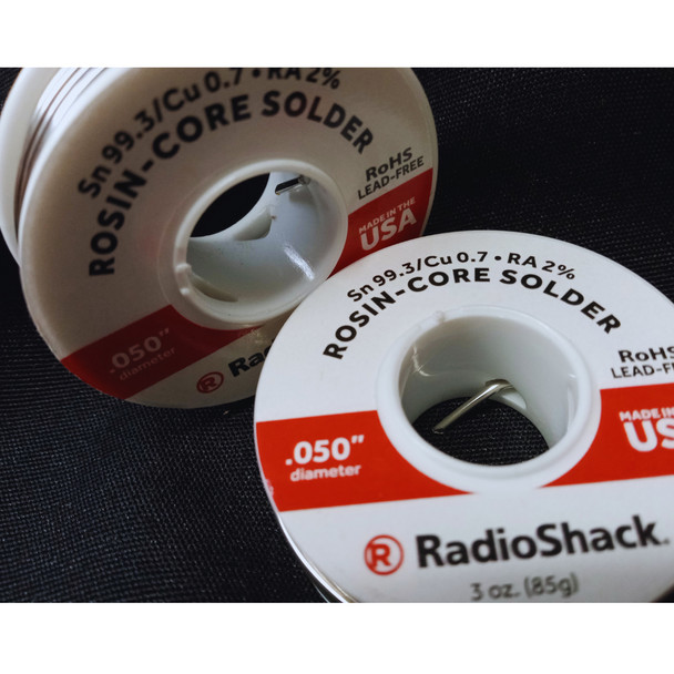 RadioShack SnCu 99.3/0.7 Lead-Free Solder, 0.050″ Diameter – 3.0 oz. Spool