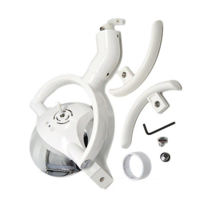10W Ceiling Mounted Oral Light Dental Operating Lamp 6 LED Lens Light With Arm
