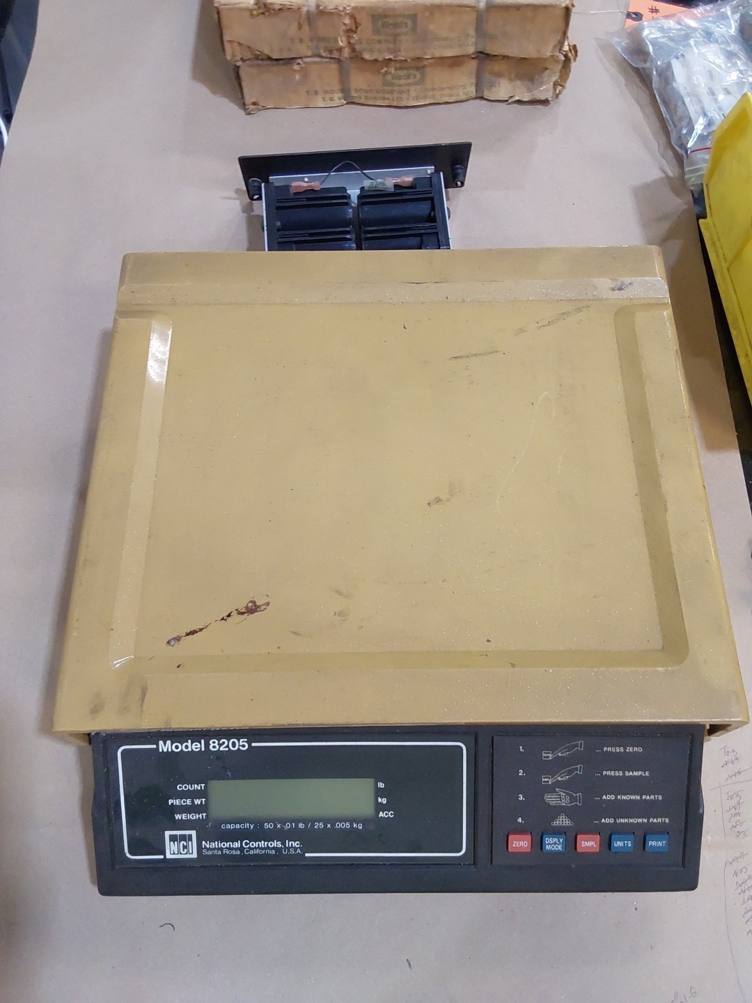NCI WEIGH-TRONIX Model 8205 Scale Machine Commercial Restaurant