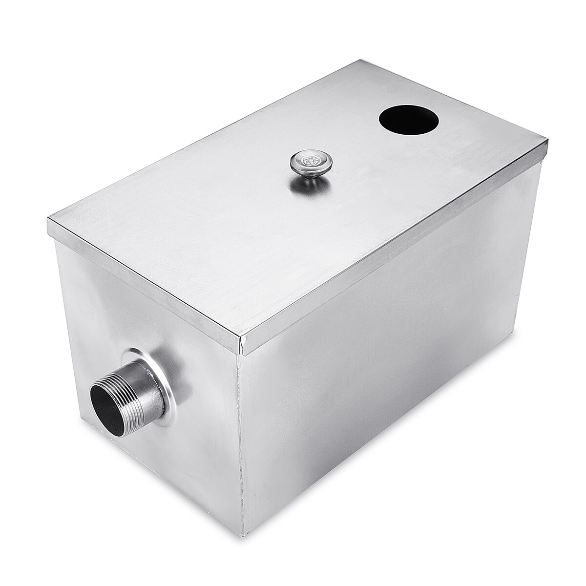 8LB 5GPM Stainless Steel Commercial Restaurant Kitchen Grease Trap Interceptor