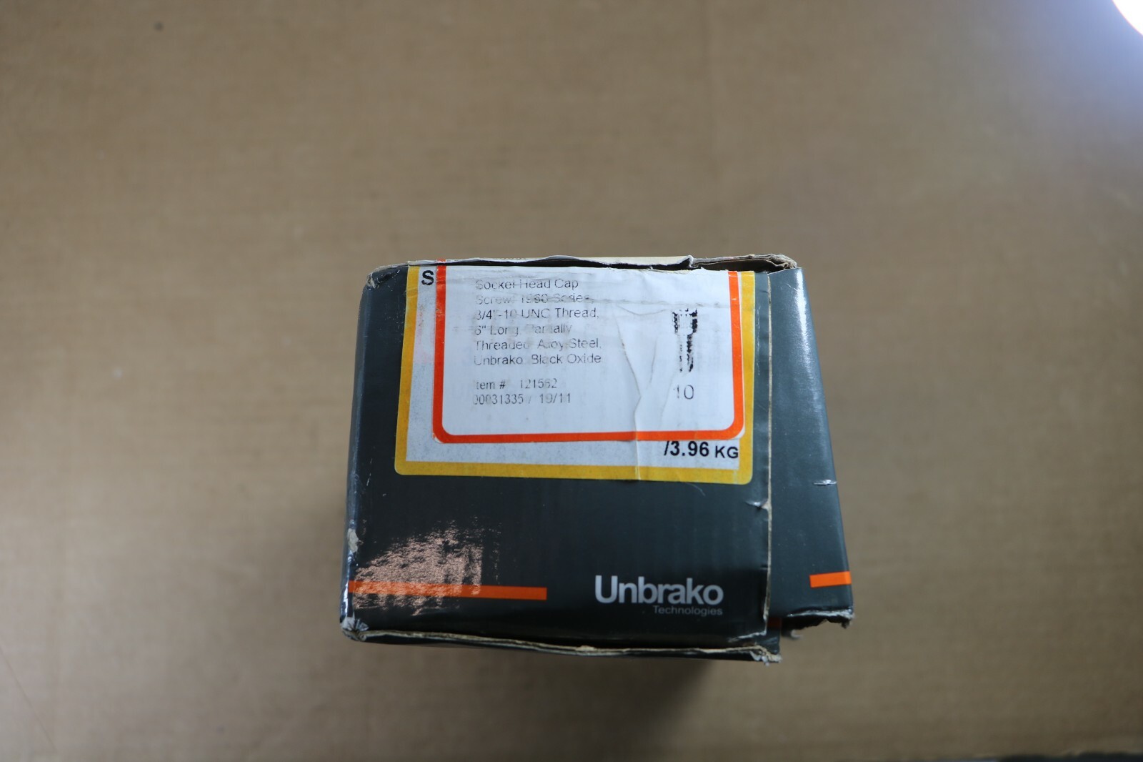Unbrako 3/4-10 X 6″ Socket Head Cap Screws Part Threaded #121562, 10 Pieces