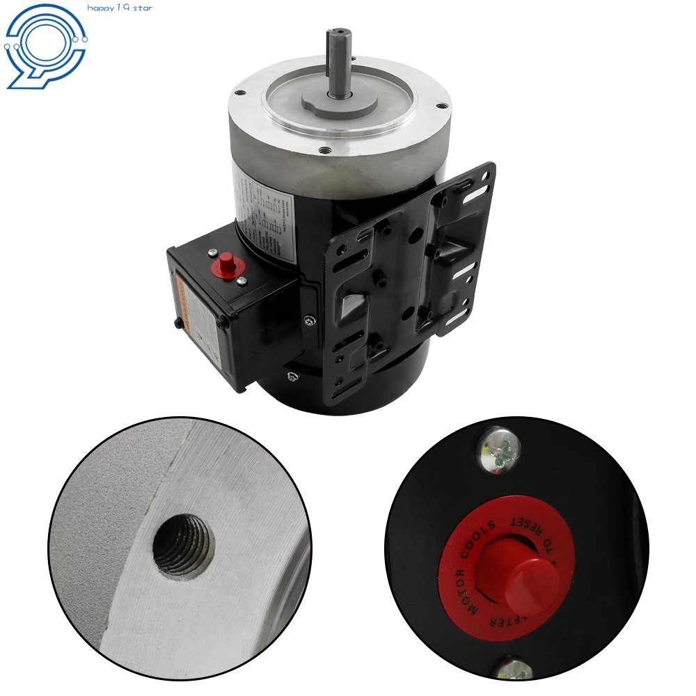 115V/230V 3/4 HP Electric Motor Single Phase 1725 rpm 5/8» shaft 56C Frame