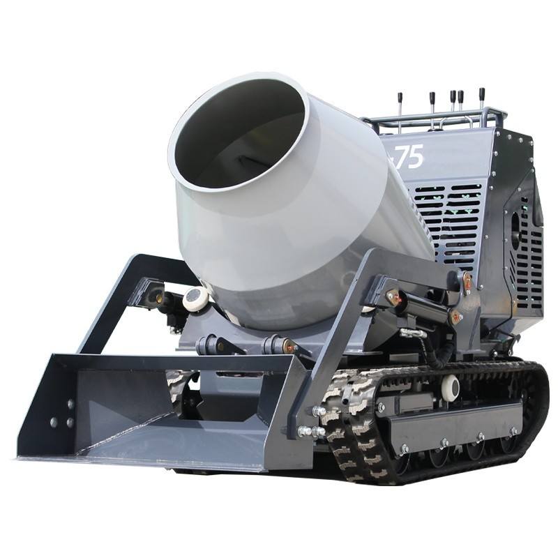 Driven Crawler Type Drum Concrete Mixer Dumper Self Loading Concrete 13.5HP