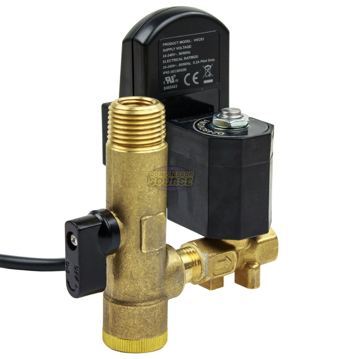 Digital Automatic Electronic Air Compressor Tank Drain Valve Moisture Timer 110v
