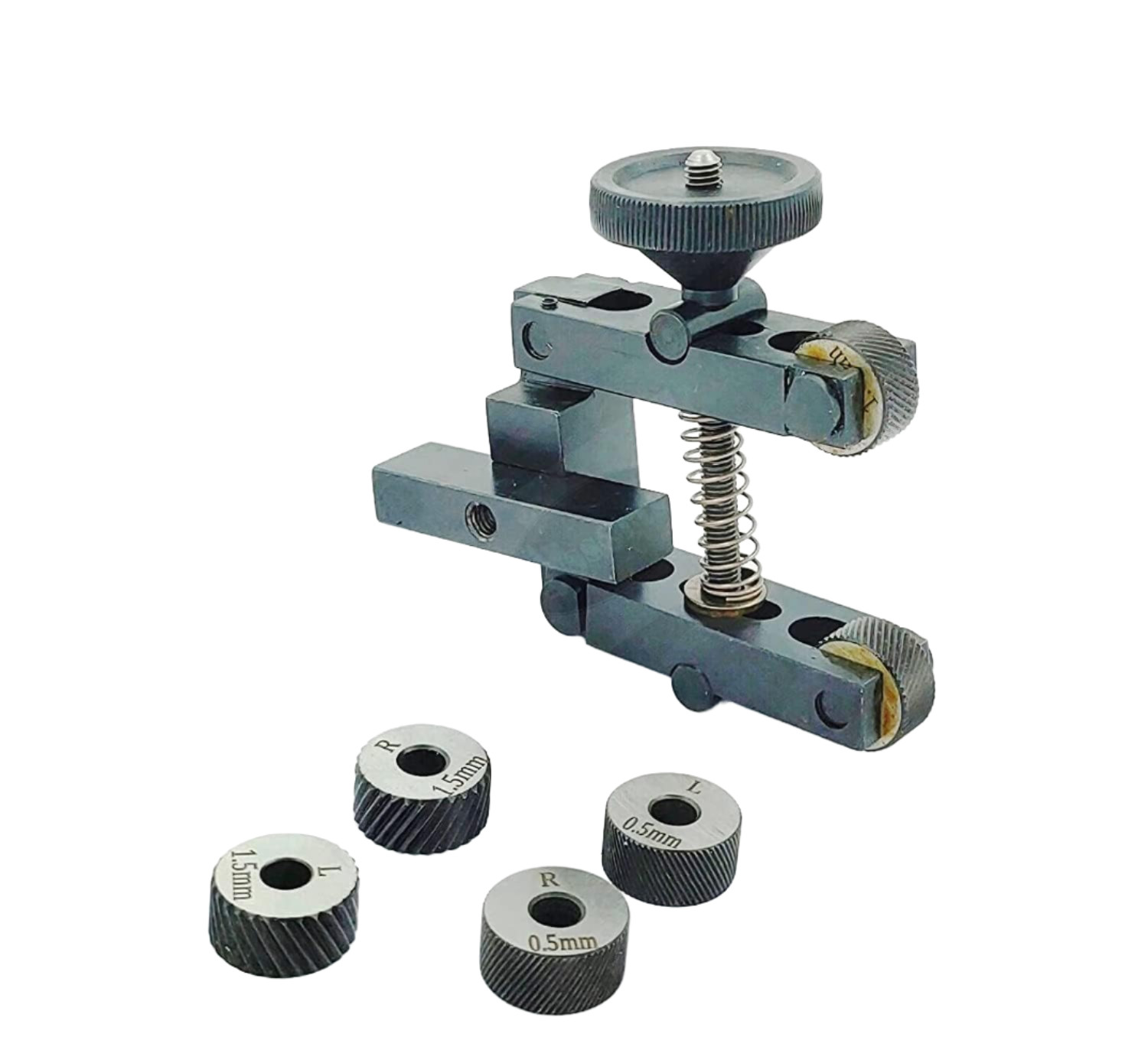 Clamp Type Knurling Tool 2″ II 50 mm Capacity 3 Pairs x 3 Diamond Pitch Knurls