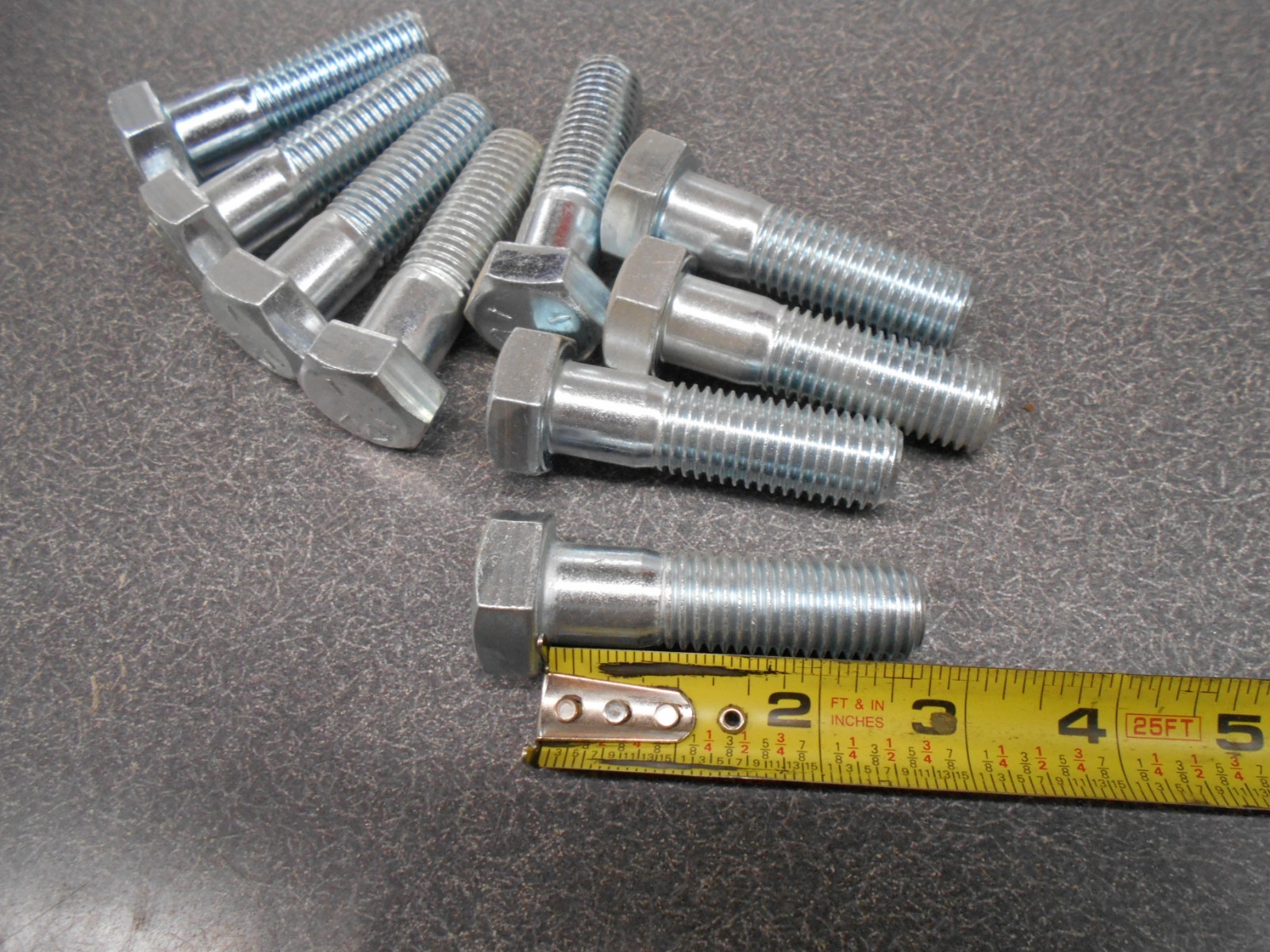 3/4″ x 2-3/4″ Bolt. Grade 5, (LOT OF 9) Capscrew Hex Head Bolt. Coarse #10. NOS!