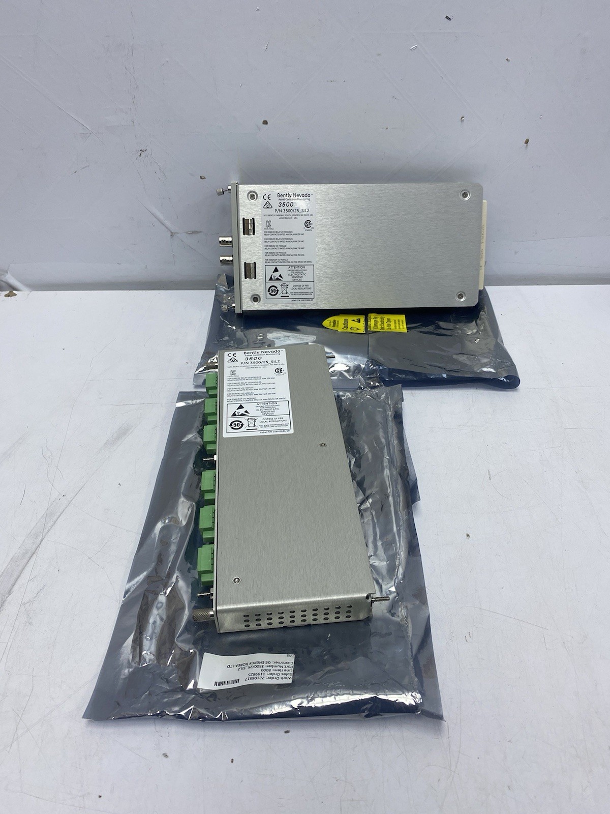 BENTLY NEVADA 3500/25_SIL2 KEYPHASOR I/O MODULE 125800-01 + 149369-01 Set
