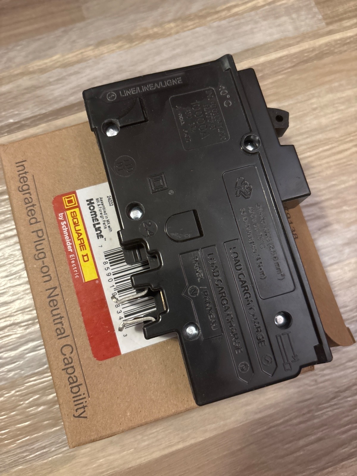 Square D HOM120PDF 120V 20A Single-Pole Circuit Breaker