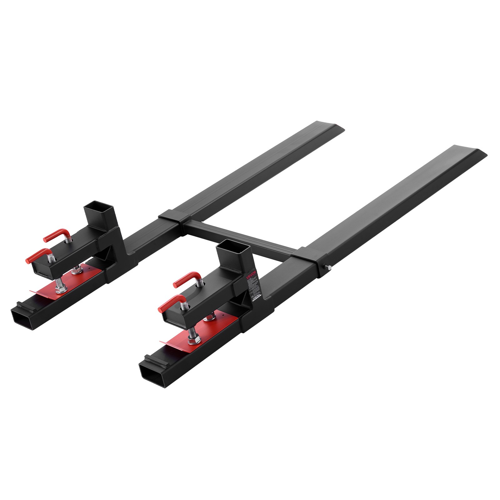 VEVOR 4000 lbs Clamp on Pallet Forks 60-Inch Tractor Forks with Stabilizer Bar