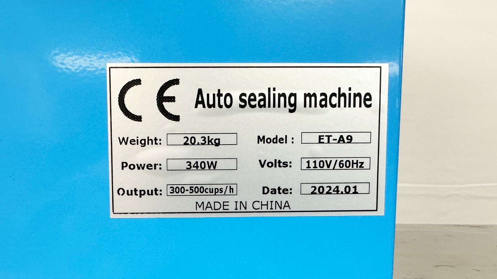 Semi-automatic Bubble Tea Cup Sealer Sealing Machine 300-500 Cups/Hr
