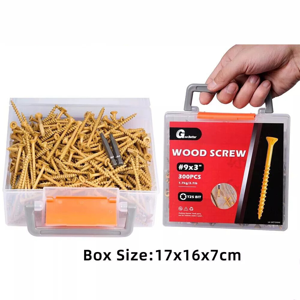 Torx T25 Star Flat Head #8 #9 #10 Wood Screws Deck Screws Self Tapping Screw Set