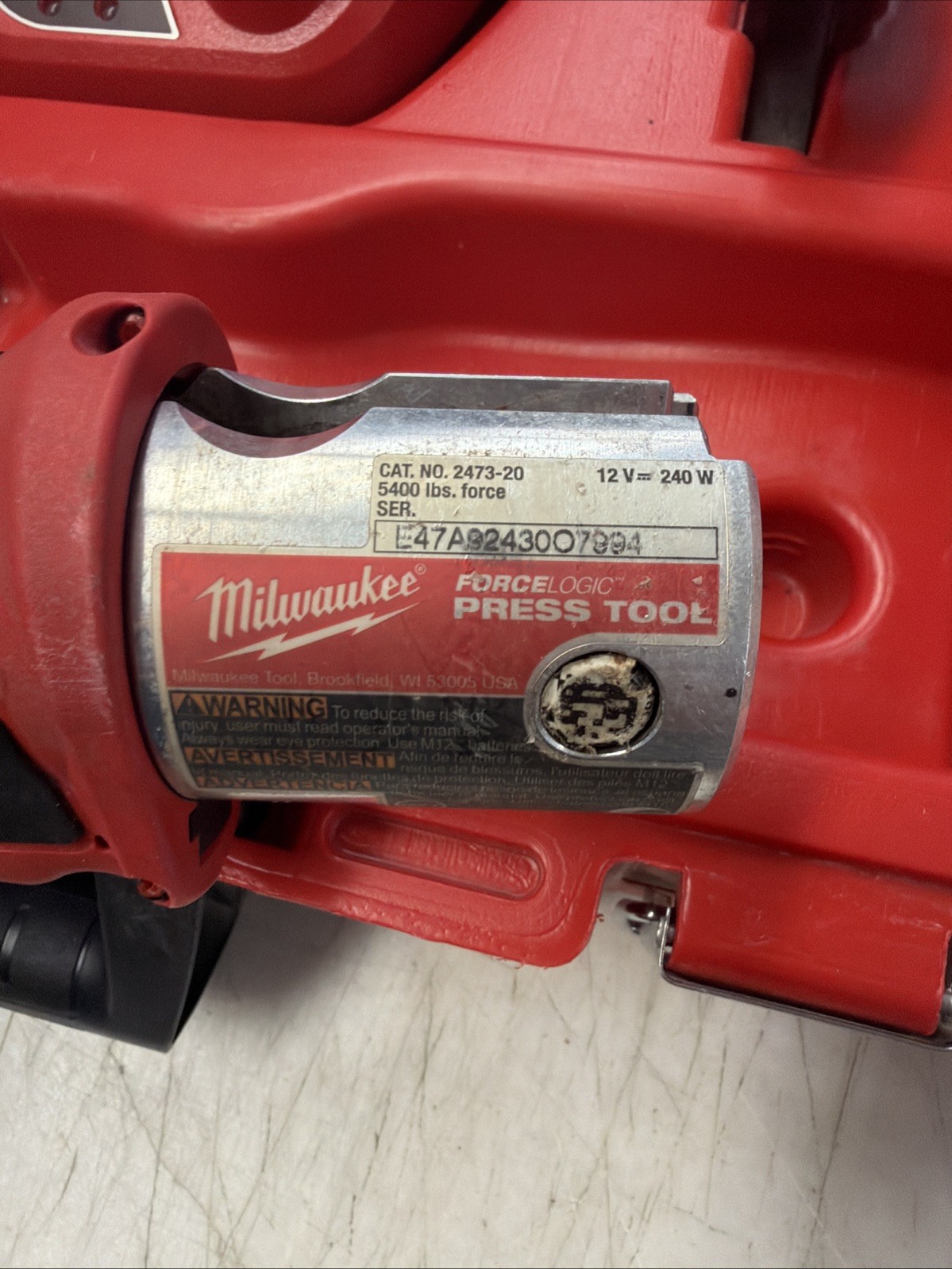 Milwaukee 2473-20 Force Logic M12 Press Pressing Crimp 2 Batteries