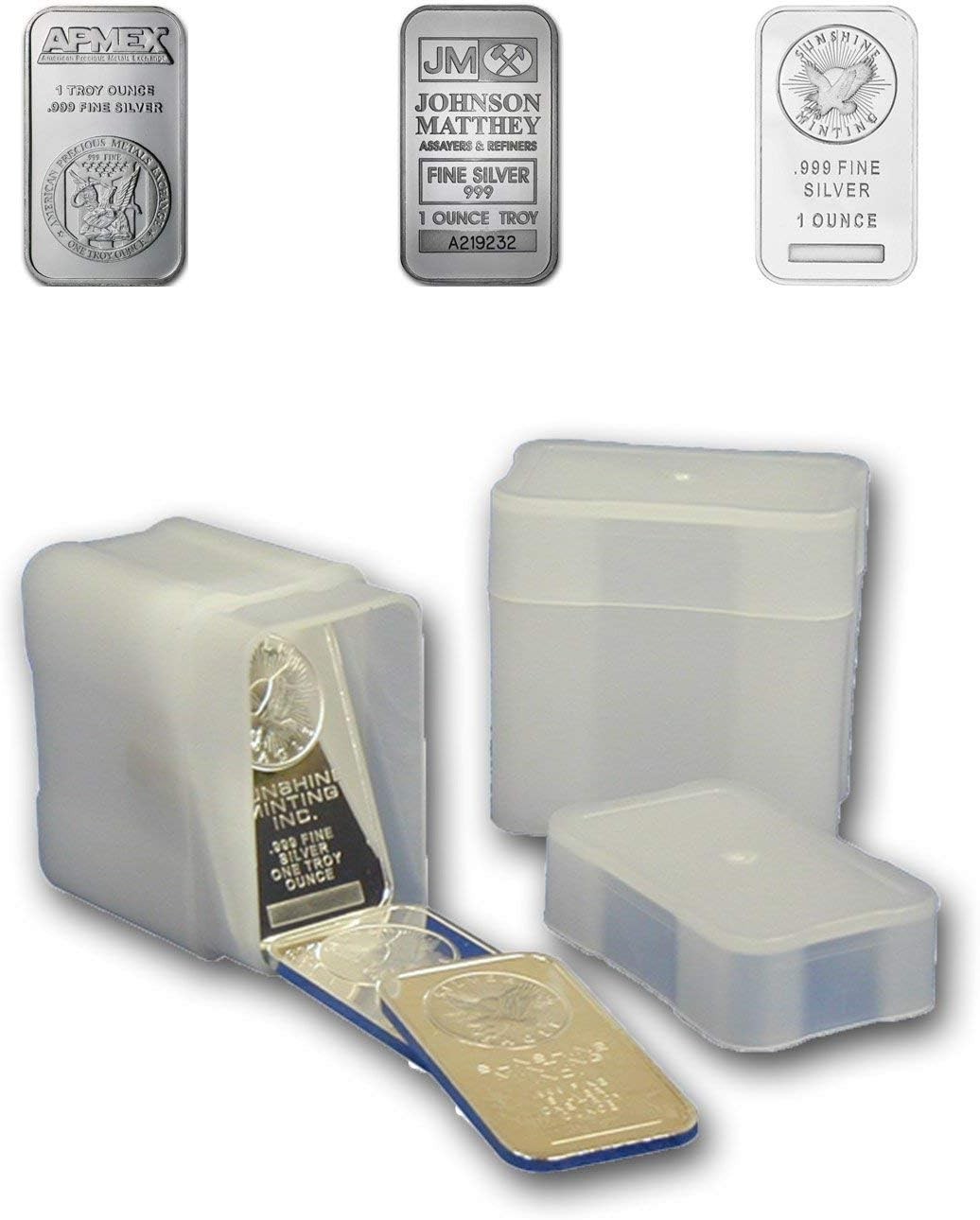Silver Bar Tube for 20 1Oz Silver Bars – Lot of 5