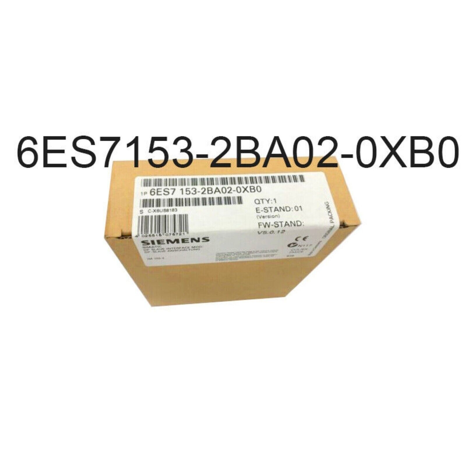 New Siemens 6ES7 153-2BA02-0XB0 6ES7153-2BA02-0XB0 SIMATIC DP ET 200M
