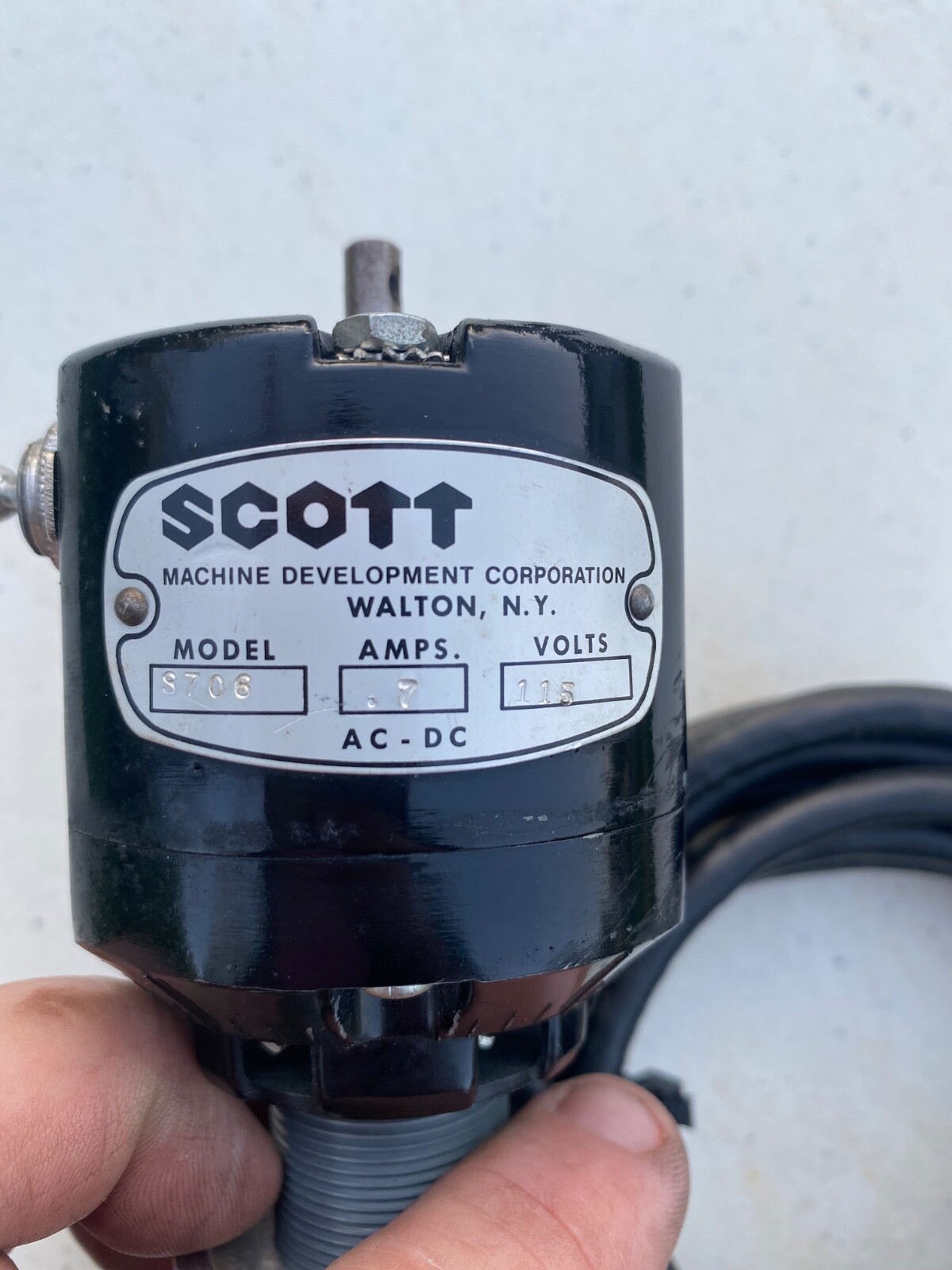 Scott Pantograph Engraver Motor 3706 Model 115 Volts Turns On Spins