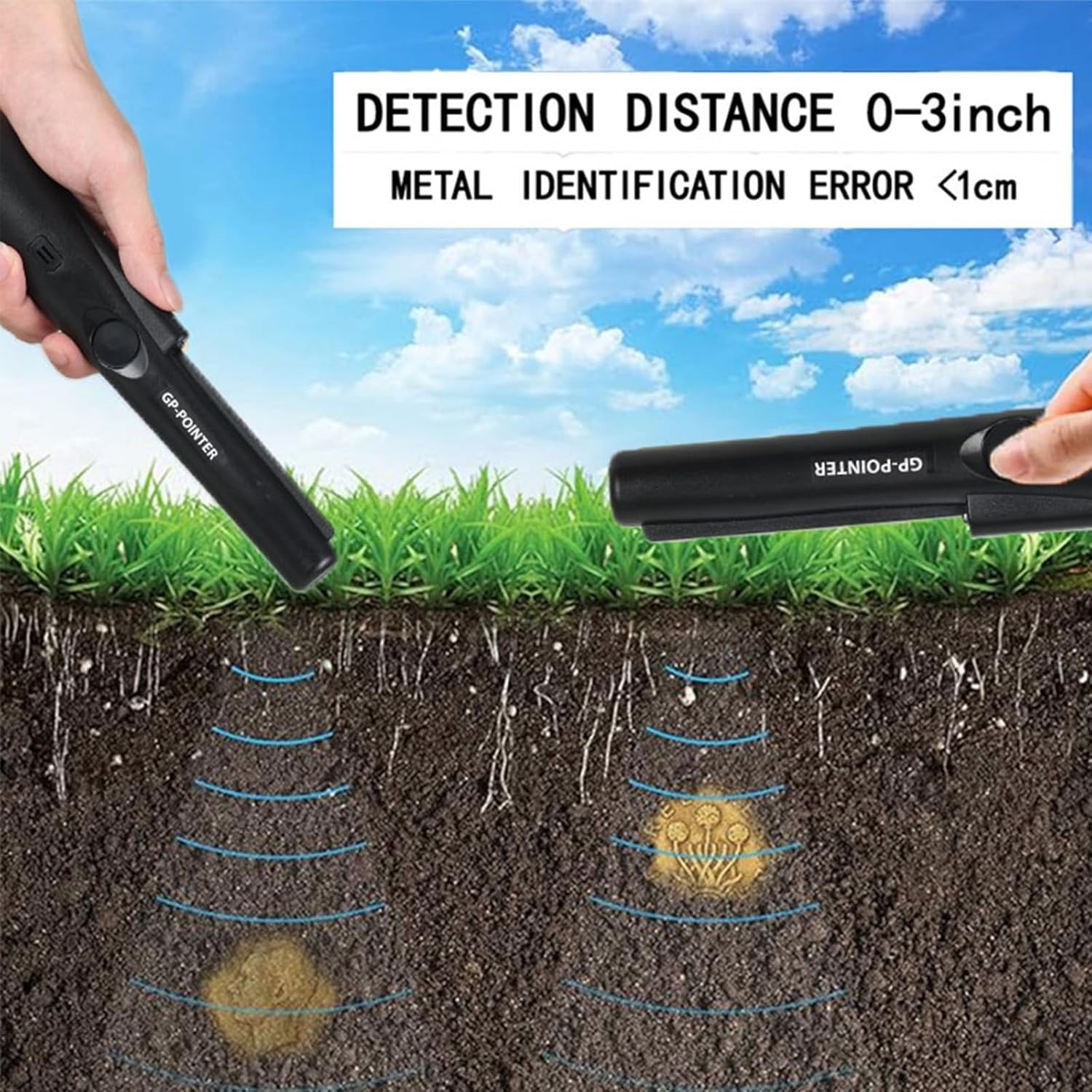 VortecSys Metal Detector Pinpointer, Professional Handheld Pointer Detector f…