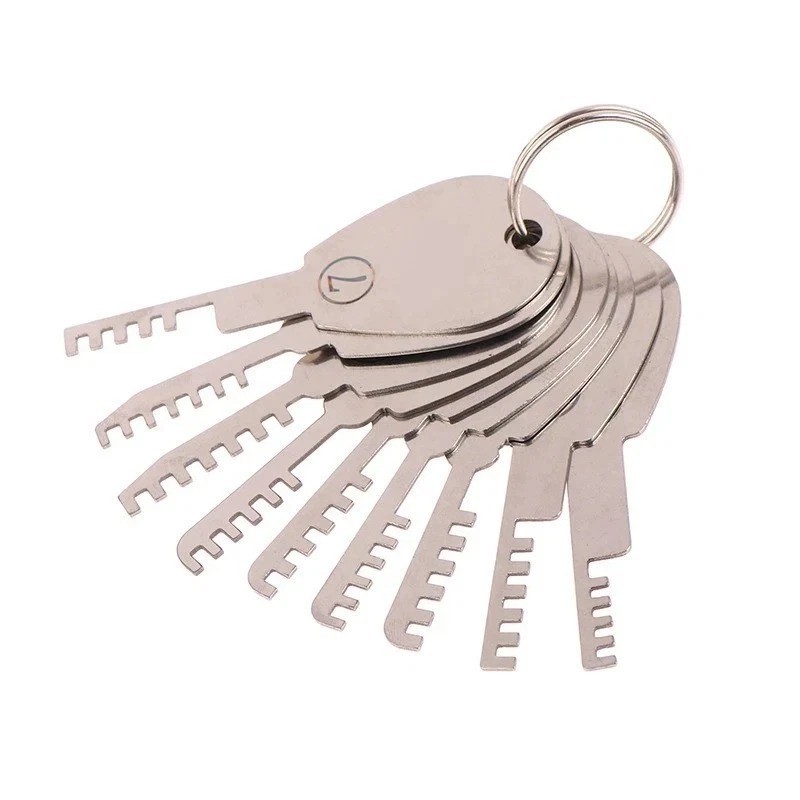 Stainless Steel Comb Lock 9in1 Full Set Repair Comb Tool Bypass Method