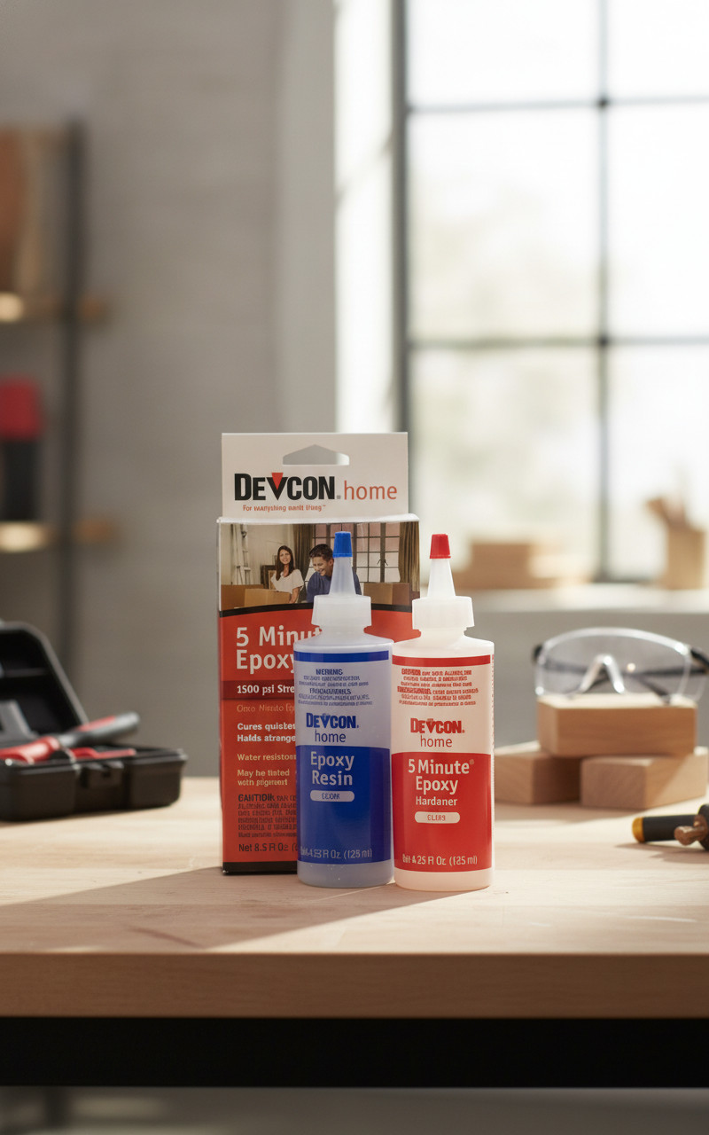 5 Minute Epoxy 2 Bottles 4-1/2 Oz Dries Clear Water Resistant