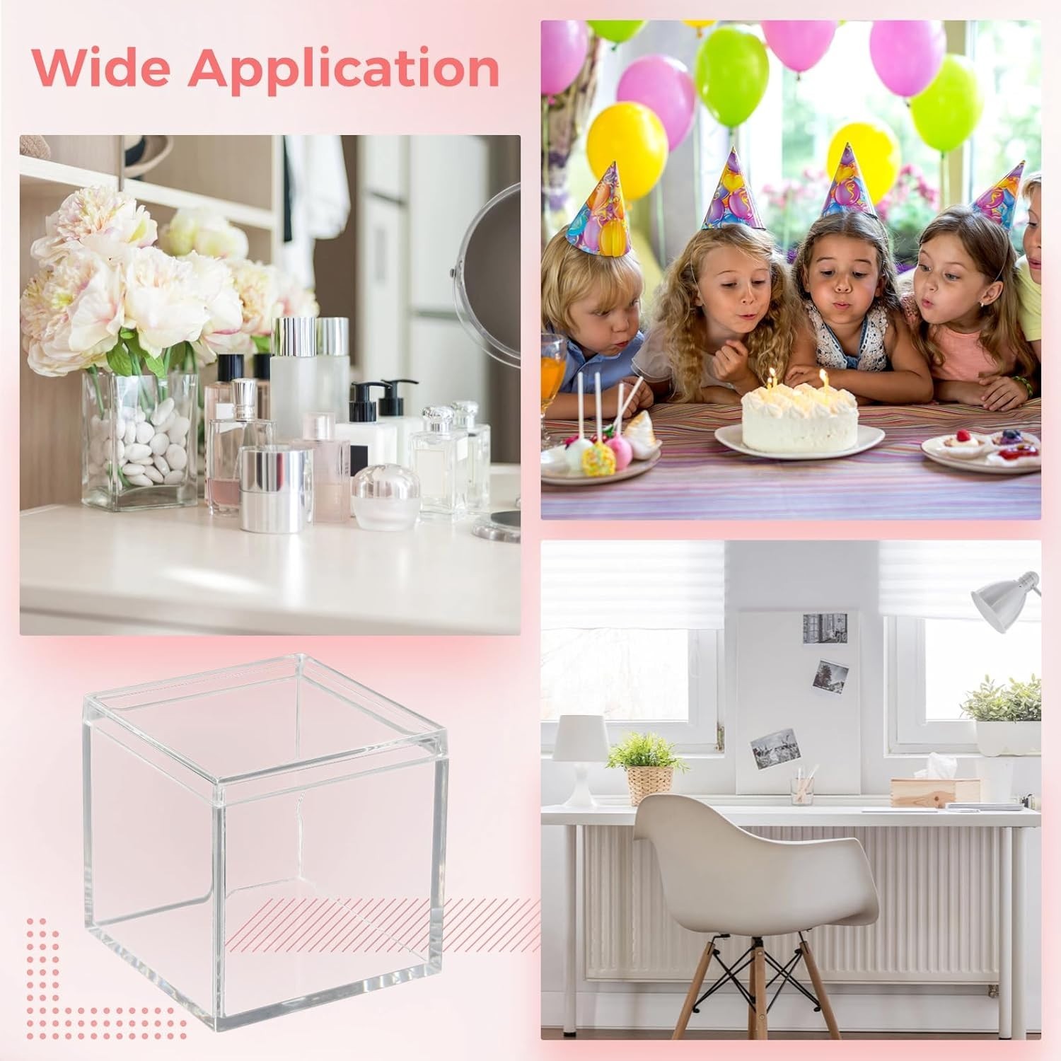 40 Pcs Acrylic Boxes – Clear Small Square Display Boxes, 2.2 x 2.2 x 2.2 in, …