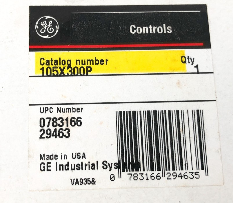 Lot of 2 New GE 105X300P Auxiliary Contacts 600V NEMA Size 3 & 4