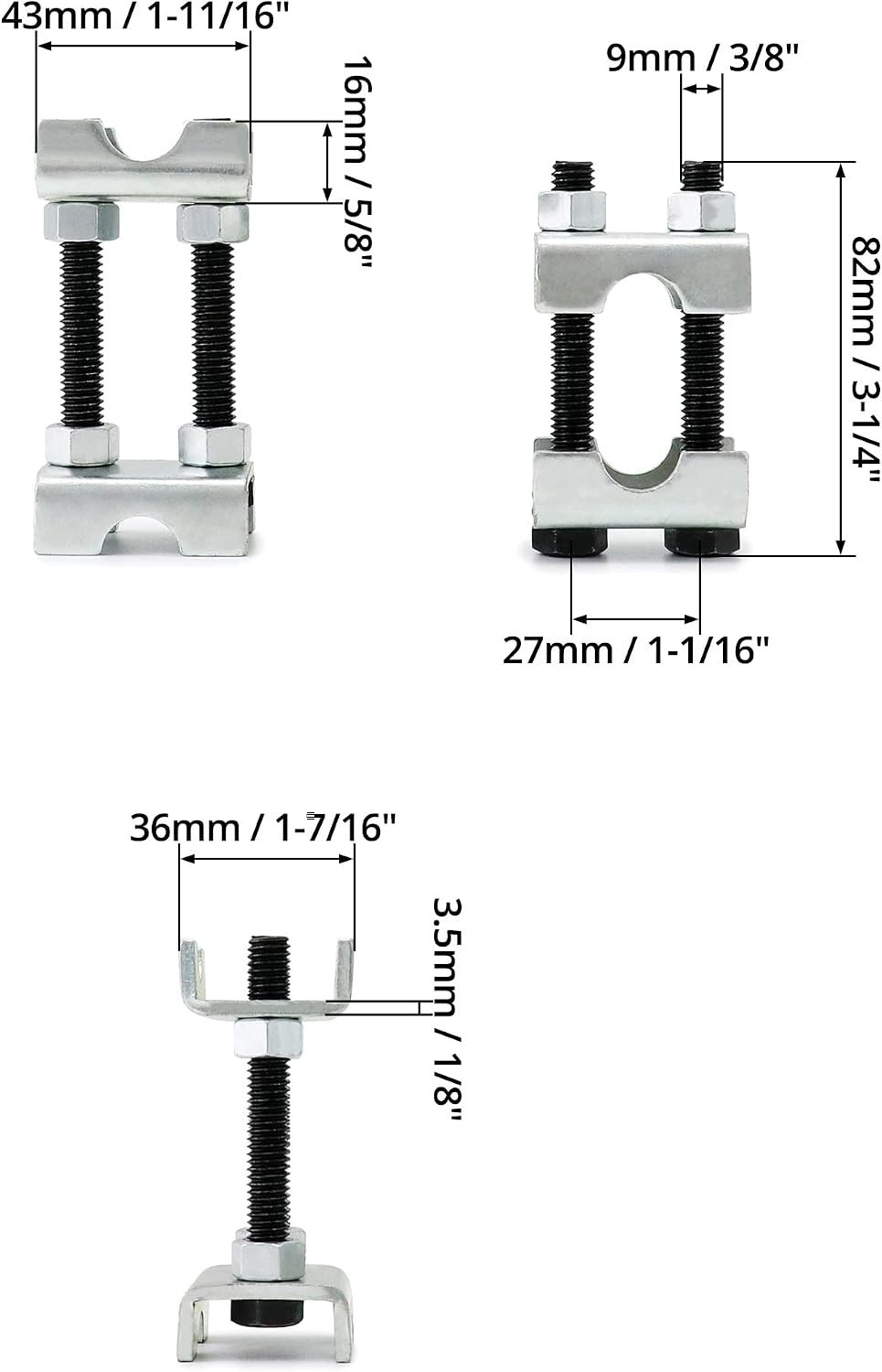 4 Pack Mini Coil Spring Compressors – Universal Fit for Optimal Performance