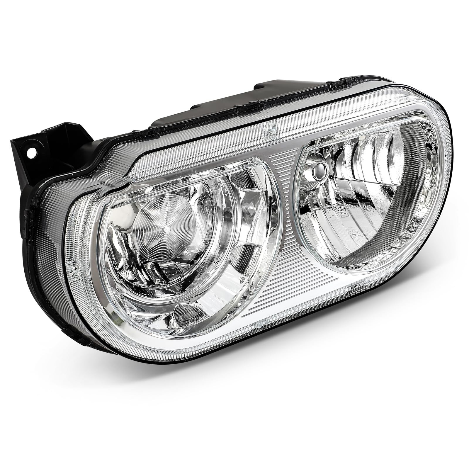Headlight For 2008-2014 Dodge Challenger Chrome Clear Pair 5028776AA 5028777AA