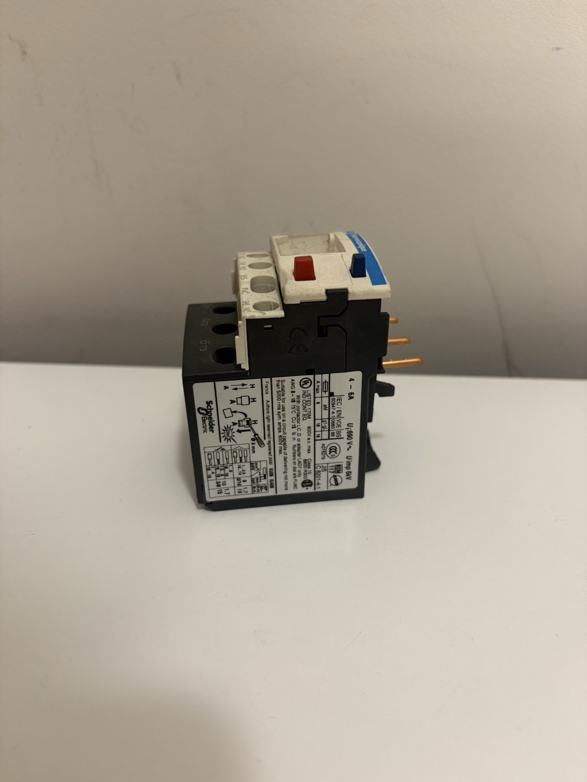 Telemecanique / Schneider Electric LRD 10 Thermal Overload Relay, 4-6 A