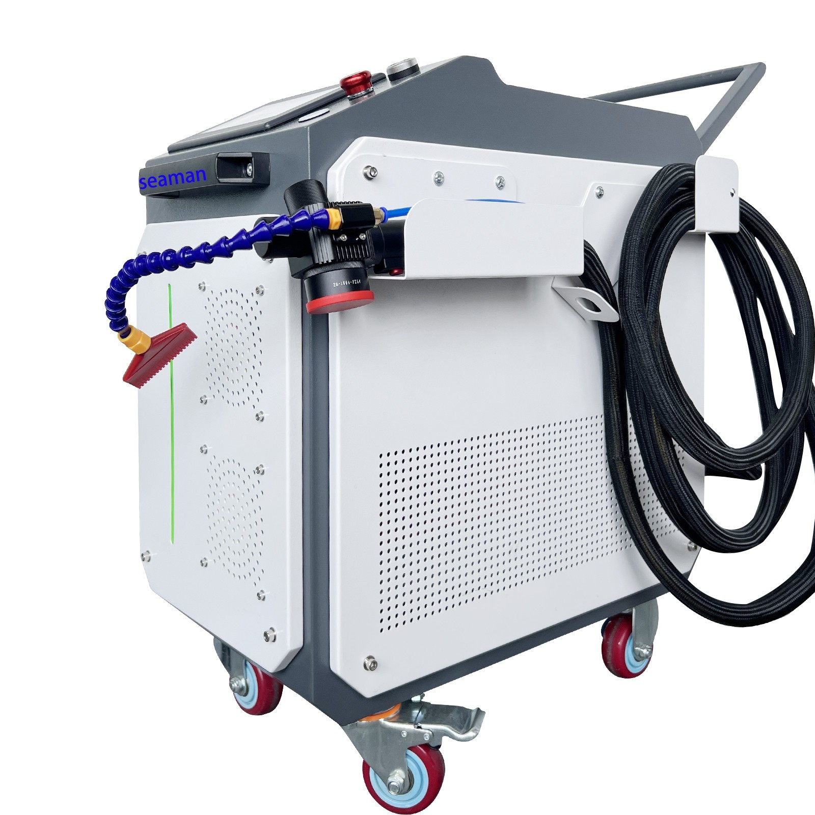 US SHIP 300W JPT Pulsed Laser Cleaning Machine Wood Laser Rust Oil Paint Removal