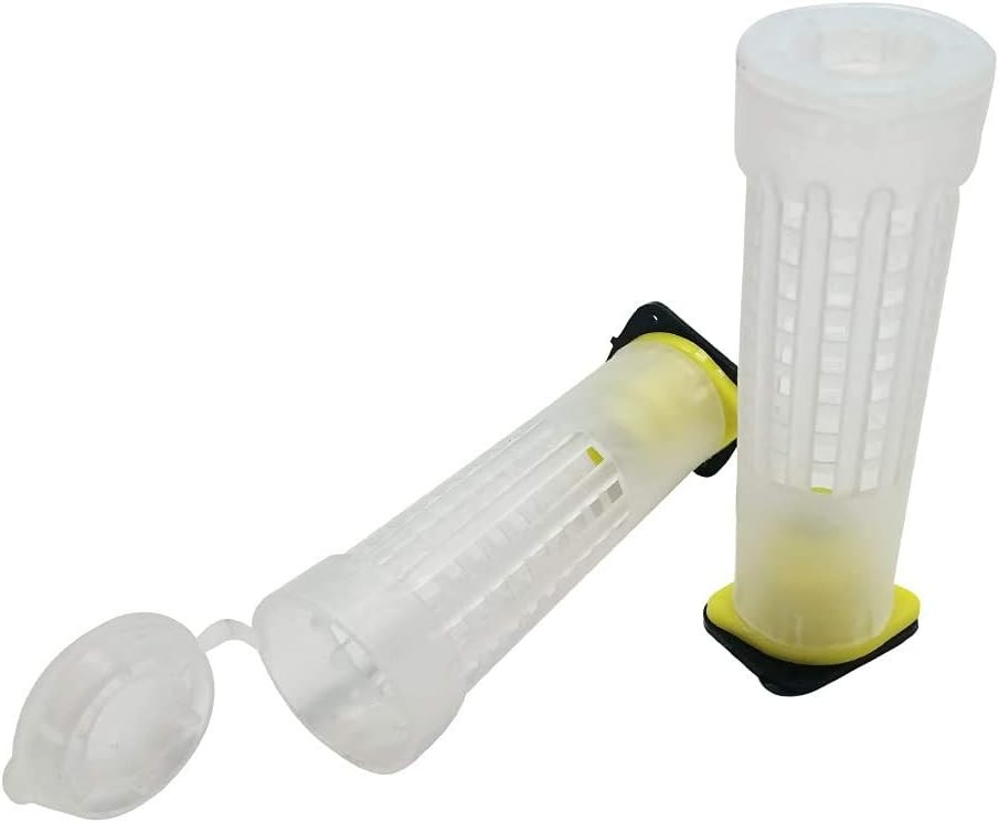 Beekeeping Rearing Cup Kit—Queen Bee Roller Cage 20pcs Equipment Insects…