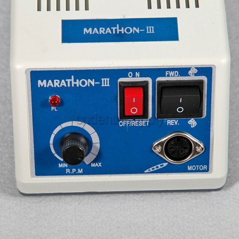 Dental Lab MARATHON-III Micromotor 35K RPM Polisher Grinder Machine Tool & Pedal