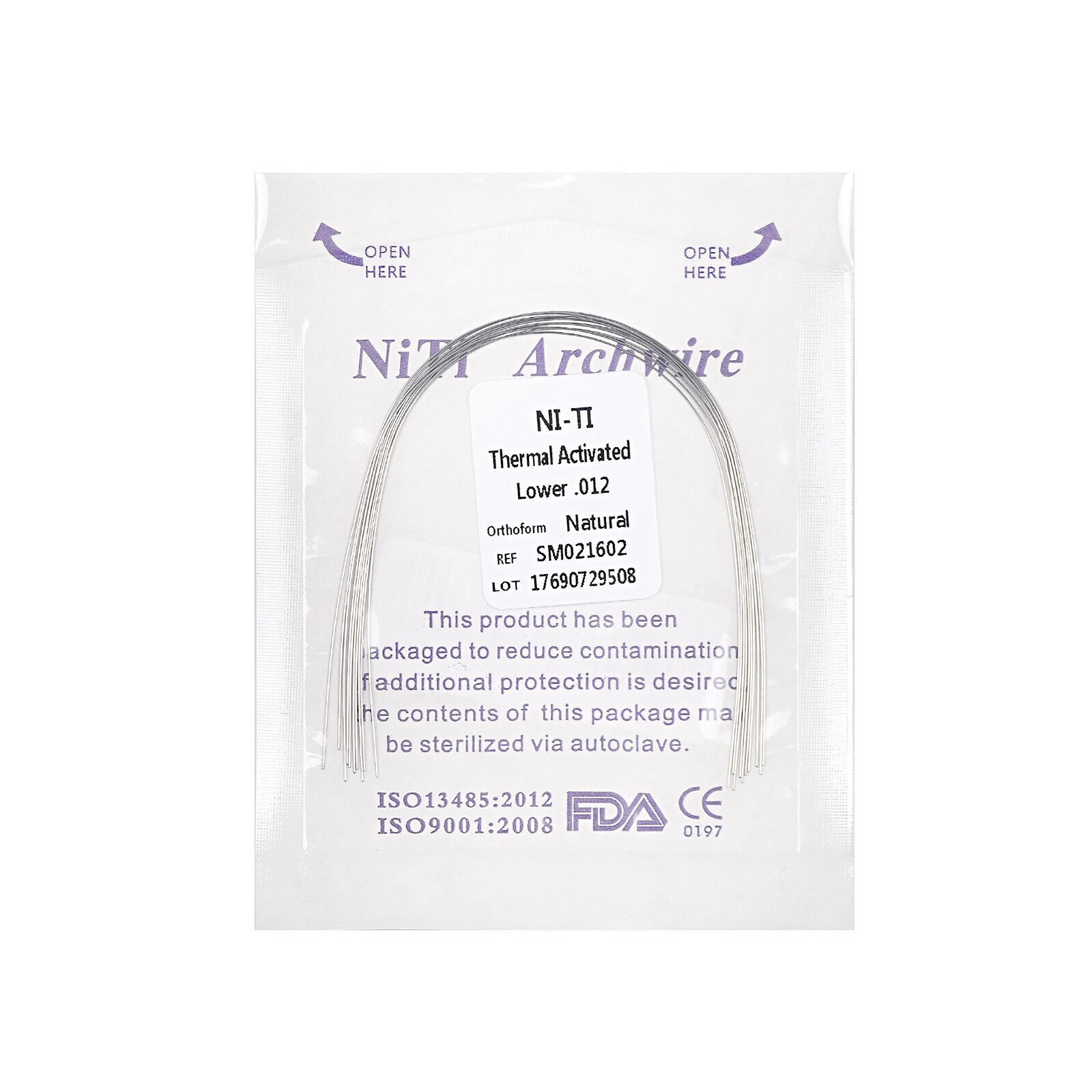 Dental Orthodontic Arch Wire Thermal Activated NiTi Archwire Round Rectangular