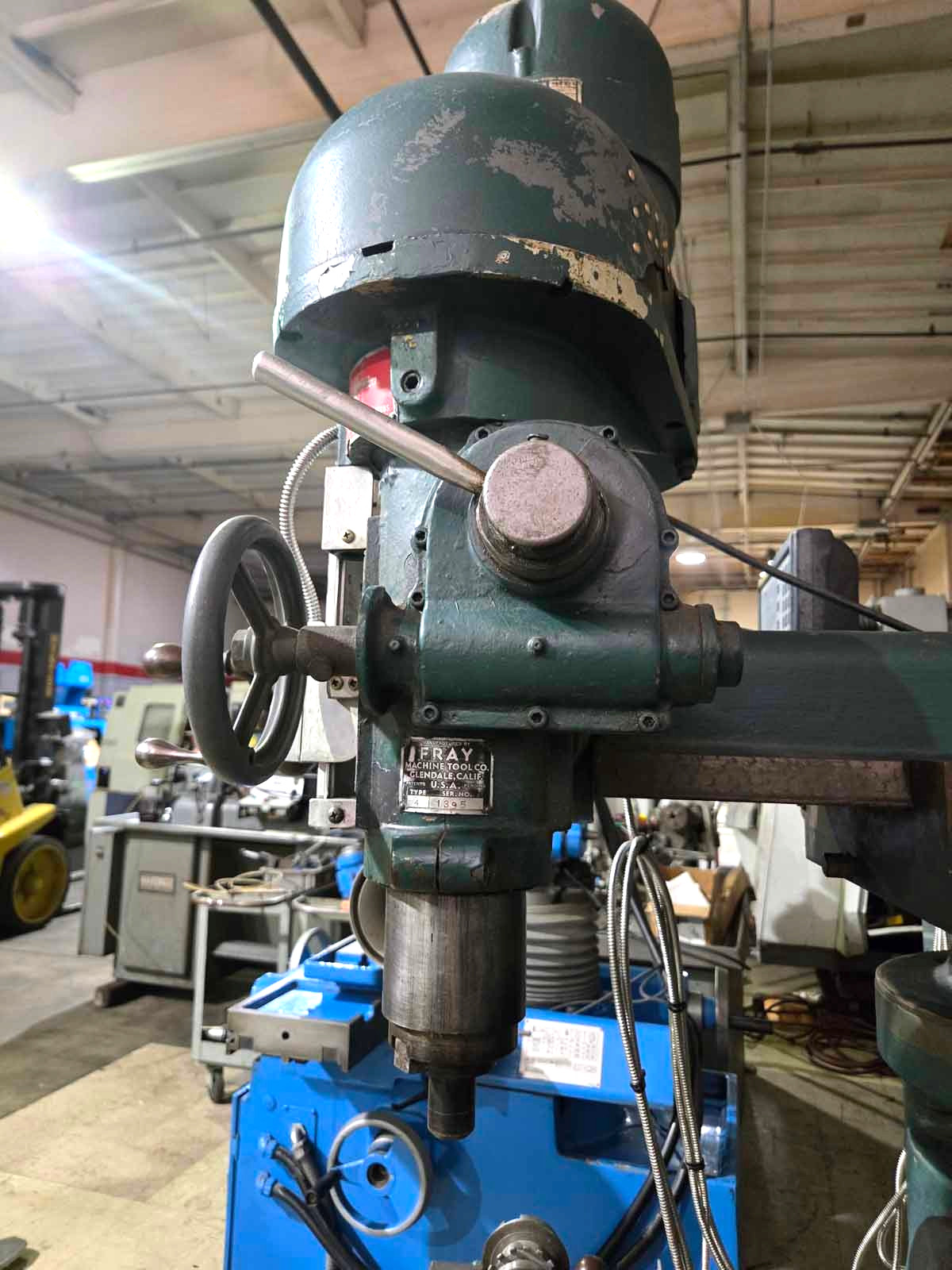 FRAY 10RH «All Angle» Horizontal / Vertical Manual Mill 36″ x 9″ Table, w/ DRO