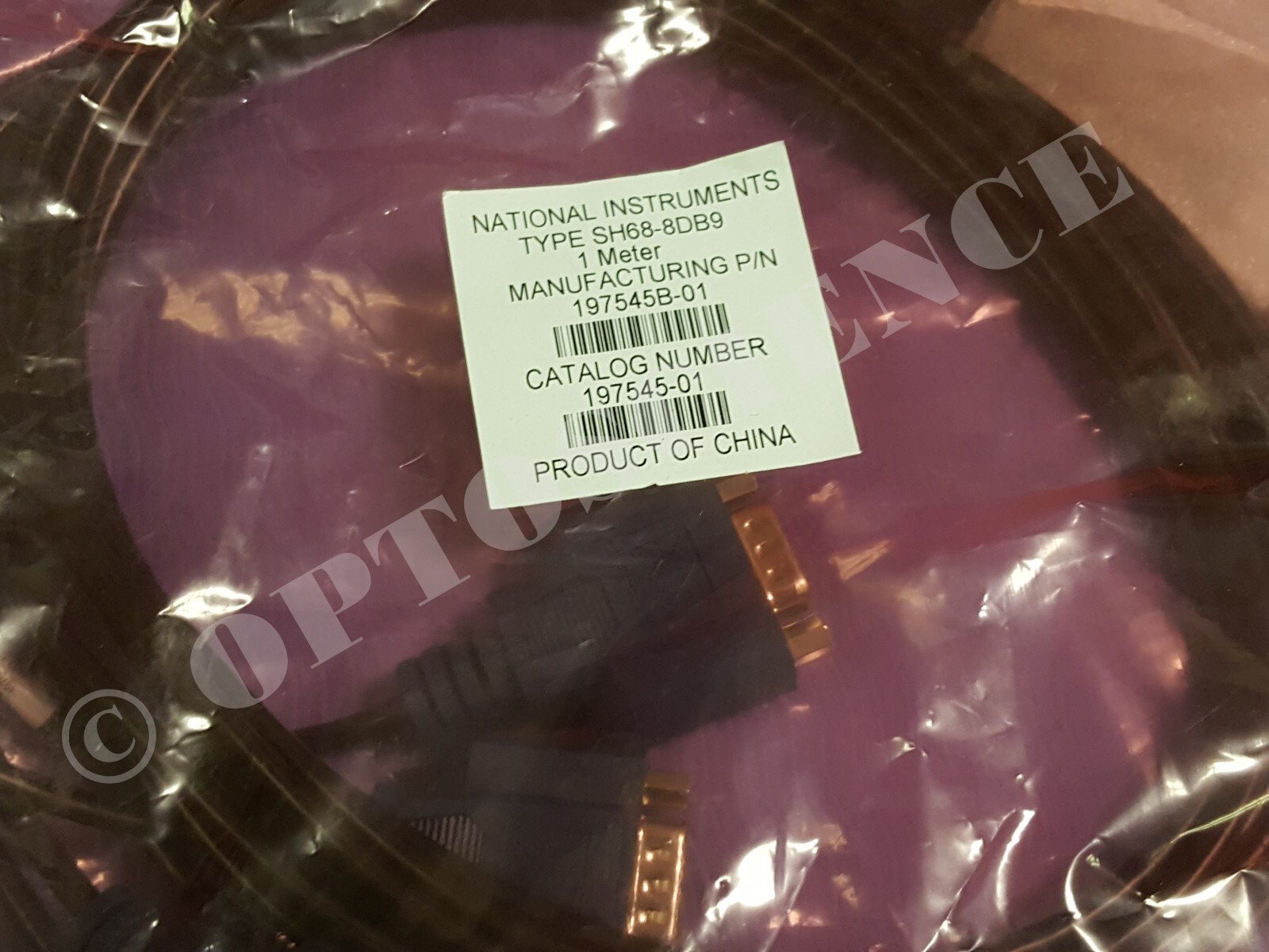 NEW – National Instruments SH68-8DB9 RS232 Serial Breakout Cable, 197545B-01