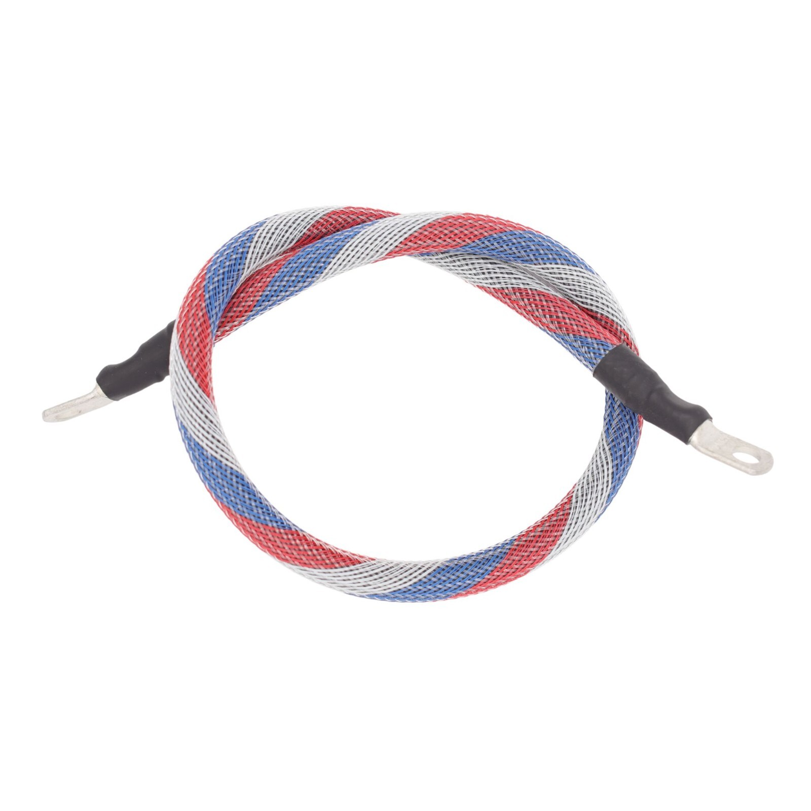 2 AWG Gauge Custom Battery Cable Copper Braided (Patriot “Red, White, Blue”)